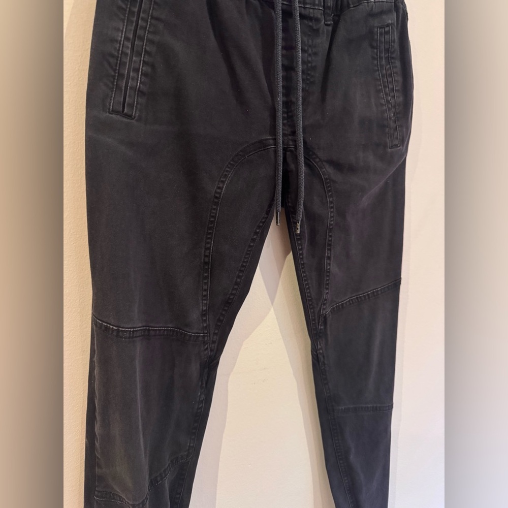 Faded black joggers